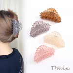 リーフのバンスクリップ ヘアクリップ 5×10cm（1ヶ）