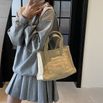 ショルダーバッグ トートバッグ 斜めがけバッグ/キャンバス 無地 2way 通勤 通学 大容量 おしゃれ オシャレ シンプル 帆布 布 厚手 長さ調節可能（1ヶ）