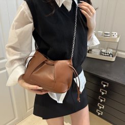 3way バッグ レディース ショルダーバッグ 大容量 PUレザー プリーツデザイン 通勤 買い物 お洒落 便利（1ヶ）