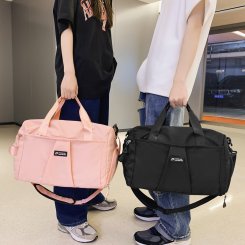 トラベルバッグ ハンドボストンバッグ 折りたたみ可能 大容量 オックスフォード生地 軽量 ジム 出張 短期旅行 入院準備 里帰り 耐磨耗 使いやすい（1ヶ）