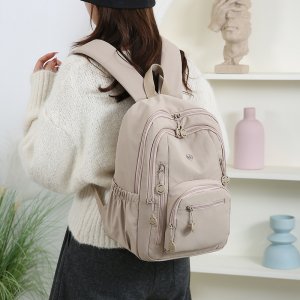 リュックサック レディース 旅行バッグ 大容量 多ポケット 通勤 通学 アウトドア 秋旅 お洒落 おしゃれ 便利 使いやすい（1ヶ）