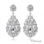 ブライダルアクセサリー 花嫁アクセサリー ウェディングアクセサリー ピアス しずく型（1ペア）