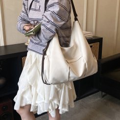 トートバッグ レディース 斜めがけバッグ 大容量 ナイロン生地 通勤 旅行 ママバッグ お洒落 多機能 収納力抜群（1ヶ）