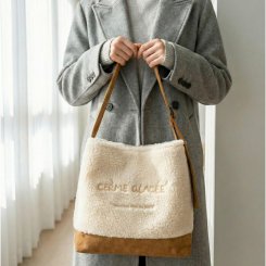 バケツバッグ レディース トートバッグ 2way ダブルフェイスラムスキン ラクダンクロージャー 通勤 買い物 ラグジュアリー カジュアル 2026新作（1ヶ）