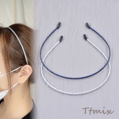 カチューシャ ヘアアクセサリー 幅約3.5mm（1ヶ）