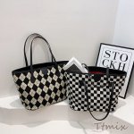 レディースハンドバッグ レディース トートバッグ 女性 ショルダーバッグ マーブル 大容量 バッグ マザーズバッグ 撥水 大ぶり 多収納 秋冬 女性用 デイリー （1ヶ）