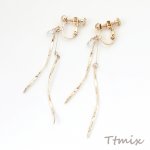 ネジバネ式イヤリング 67mm ゴールド（1ペア）