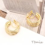 クリップ式イヤリング Cフープ 11×17mm（1ペア）