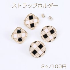 デザインピアス エポ＆パール付きピアス ゴールド（2ヶ）