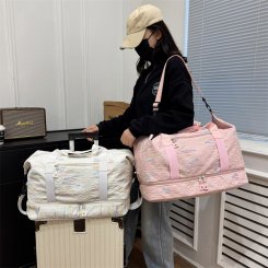 ボストンバッグ シューズ収納 修学旅行 大容量 スポーツバッグ トートバッグ レディース メンズ 旅行バッグ 軽量 大きめ 修学旅行 出張 運動 （1ヶ）
