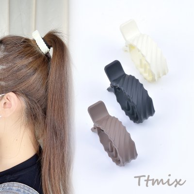 バンスクリップ ヘアアクセサリー 3.7×5cm マットカラー（1ヶ）