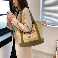 トートバッグ エコバッグ 帆布 肩掛けバッグ 斜め掛けバッグ レディース ショルダーバッグ 大容量キャンバス バッグ マザーズバッグ 通勤 通学（1ヶ）
