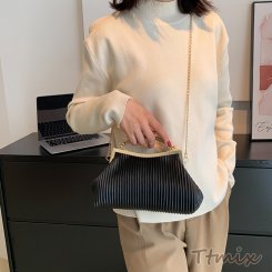 トートバッグ レディース チェーンバッグ ハンドバッグ ミニショルダーバッグ 女性 斜め掛け 斜めがけ 秋冬 大人カジュアル エレガント 結婚式 夜会巻きホワイト ブラック（1ヶ）