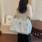 旅行バッグ レディース キャンバストートバッグ 大容量 軽量 通勤 旅行 ジム お洒落 便利（1ヶ）