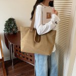 トートバッグ レディース 大容量 2way ショルダーバッグ 帆布 通勤 旅行 シンプル お洒落（1ヶ）