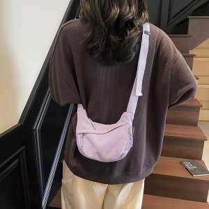 斜めがけバッグ ナイロン ショルダーバッグ レディース 斜め掛けバッグ ファッションバッグ 大容量 調節可能 カジュアル バケツバッグ（1ヶ）