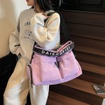 ショルダーバッグ 大容量 レディース 軽量 斜め掛け 大人 幅広 多収納 バッグ 肩掛け 大人 斜め掛けバッグ 通学 通勤バッグ（1ヶ）