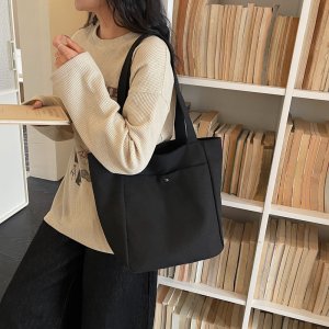 トートバッグ レディース 大容量バッグ マグネットボタン 通勤 旅行 お洒落で実用的（1ヶ）