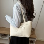 トートバッグ レディース 大容量トートバッグ PU素材 通勤 ショッピング 2026新作 お洒落（1ヶ）