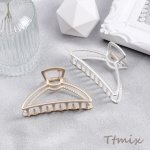 バンスクリップ メタルヘアクリップ ヘアアクセサリー（1ヶ）メール便不可