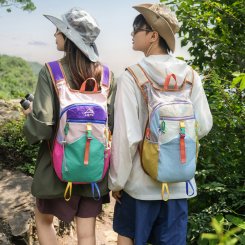 レディース登山バッグ 女性登山者 登山 ハイキング 軽量 軽い ナイロン生地 旅行 サイクリング 使いやすい 耐久性 快適（1ヶ）