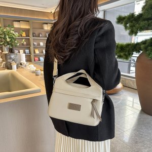 2wayショルダーバッグ レディース トートバッグ 大容量 オックスフォード生地 通勤 旅行 マルチポケット 使いやすい お洒落（1ヶ）