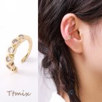 輝くジルコニアイヤーカフ