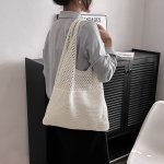 2way ショルダーバッグ レディース トートバッグ キャンバス キャンバストートバッグ 大きい トートバッグ キャンバスバッグ 布 肩掛け 通勤バッグ 大容量 ポケット 通学 学生 ショルダー かばん カジュアル エコバッグ お買い物バッグ シンプル 可愛い（1ヶ）