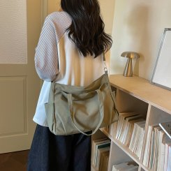 2way トートバッグ レディース 大容量 斜めがけバッグ ナイロン素材 通勤 通学 旅行 おしゃれ 2025新作（1ヶ）