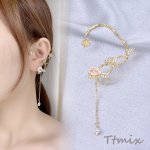 イヤーフック フラワー 片耳用 ゴールド（1ヶ）