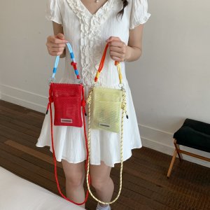 ショルダーバッグ レディース 2way 斜めがけバッグ メッシュ 通勤 お出かけ 2025夏 新作 かわいい 小物 収納（1ヶ）