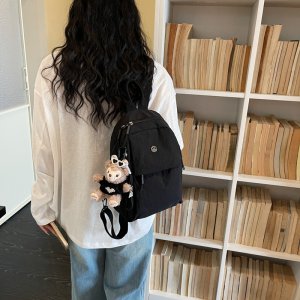 リュック 通勤 ミニリュック 超軽量 ナイロン 日系シンプル 日常小物収納 お洒落（1ヶ）