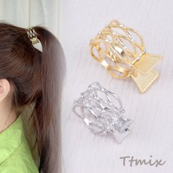 バンスクリップ ヘアアクセサリー ラインストーン付き（1ヶ）