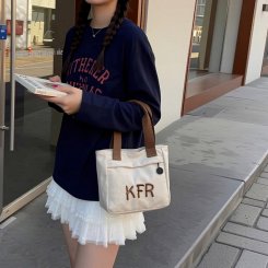 2way ショルダーバッグ トートバッグ レディース バケツバッグ 帆布 通勤 旅行 刺繍 お洒落 プレゼント（1ヶ）