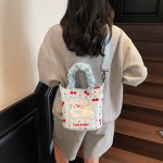 ショルダーバッグ キャンバス 斜め掛けバッグ レディース 軽量 軽い 2wayバッグ きれいめ ハンドバッグ 大容量 可愛い 斜めがけ 実用的（1ヶ）