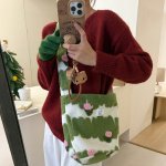 ファーバッグ レディース 大容量 斜めがけ 斜め掛 ショルダーバッグ 大人 人気 可愛い プチプラ 軽い チェーンバッグ 軽量 出勤 秋冬 旅行（1ヶ）