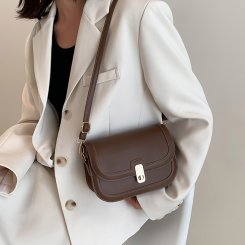 ショルダーバッグ レディース 2way ショルダーバッグ PU カバン カラーブロック レトロ お洒落 通勤 お出かけ プレゼント（1ヶ）