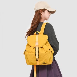 リュックサック 学生 通学 通勤 リュック 大容量 ナイロン オックスフォード素材 抽ひも 2WAY カジュアル アウトドア 街歩き シンプル 収納（1ヶ）