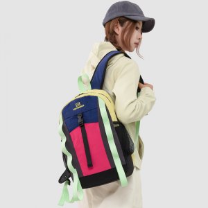 リュックサック 小学生 バックパック 大容量 20L収納 通学 旅行用 韓国風 カラフル 2026新作（1ヶ）