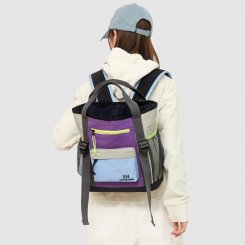 リュックサック 男女兼用 バックパック 大容量 ナイロン 拼色デザイン 通勤 旅行 トレンド（1ヶ）