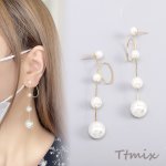 パールタッセルピアス デザインピアス 12×67mm ゴールド（1ペア）