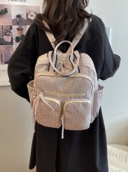 バックパック 学生 通勤 リュックサック 大容量 多ポケット オックスフォード生地 通学 日常使い 便利（1ヶ）