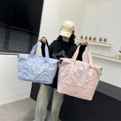 旅行バッグ 軽量大容量 2way トートバッグ 仕切り付き 通勤 旅行 水泳 ジム 収納 便利（1ヶ）