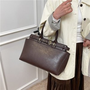 トートバッグ レディース 大容量ショルダーバッグ 2way ファスナー開閉 通勤 旅行 秋冬コーデ お洒落 便利（1ヶ）