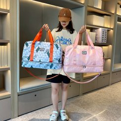 トラベルバッグ レディース トラベルバッグ 大容量収納 オックスフォード生地 軽量 機内持込可 ジム 出産準備 出張 カラフル お洒落 耐久（1ヶ）