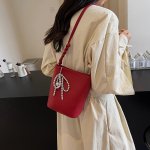 ショルダーバッグ バケツバッグ レディース ボディバッグ PU革 鞄 斜めがけ 肩掛け 通勤 通学 大人 高校生 軽量 レザー おしゃれ 出張（1ヶ）