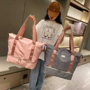 トラベルバッグ レディース ハンドバッグ 2way 大容量 オックスフォード生地 キャリーオン可 短期旅行 出産準備 軽量 丈夫 手入れ簡単（1ヶ）