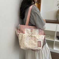 学生バッグ 女子学生 リュックサック 大容量 軽量 通学 通塾 可愛い 日系 サブバッグ付き（1ヶ）