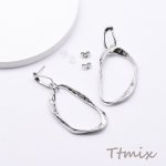 シルバーダブルフープピアス